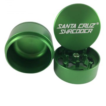 Santa Cruz Shredder Aluminum Herb Grinder | Medium | 3-Part | Green