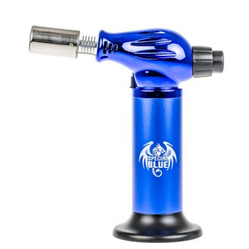 Special Blue The Flame Thrower Butane Torch | Blue - Side View 