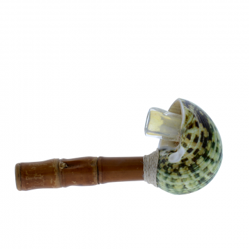 Mama P’s - Shell Pipe with Bamboo Stem 