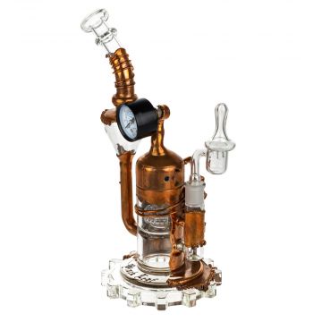 Black Leaf Galileo's SteamOmeter Recycler Dab Rig with Drum Perc 