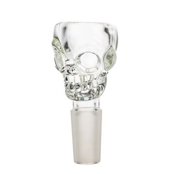 Clear Glass Skull Bowl | Small | 14.5mm