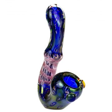Glasscity Inside-Out Sherlock Pipe with Oil Stain Finish - Side View 1