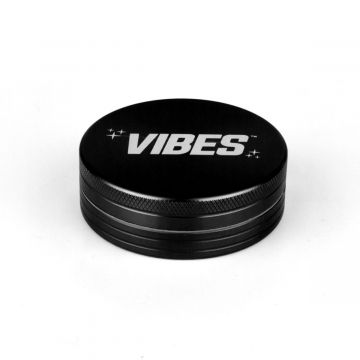 VIBES 2-Part Anodized Metal Grinder | 2.5 Inch | Black