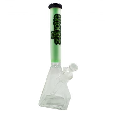 Chongz Noza Supreme Glass Beaker Ice Bong | Milky Green