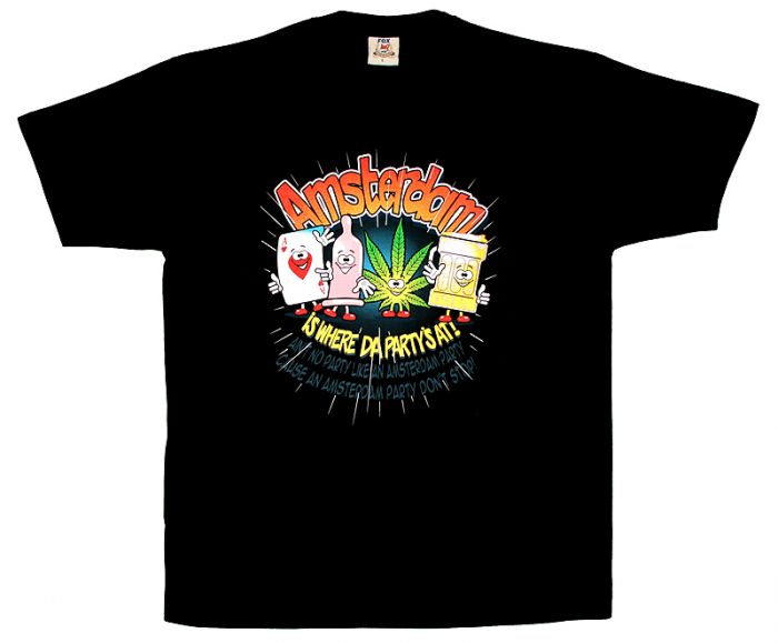 Amsterdam is where da party's at - T-Shirt main product photo