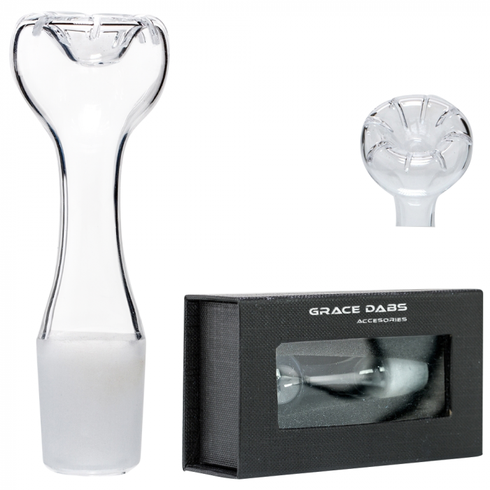 Grace Glass - Slitted Dome Top Quartz Nail for Oils and Concentrates - Male joint - 18.8mm main product photo