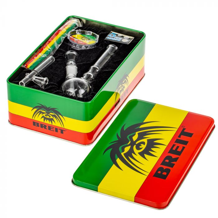 Breit Mini Bubble Base Bong Set with Glass Steamroller in Case main product photo