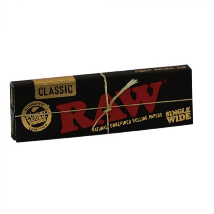 RAW Black Single Wide Single Window Rolling Papers main product photo