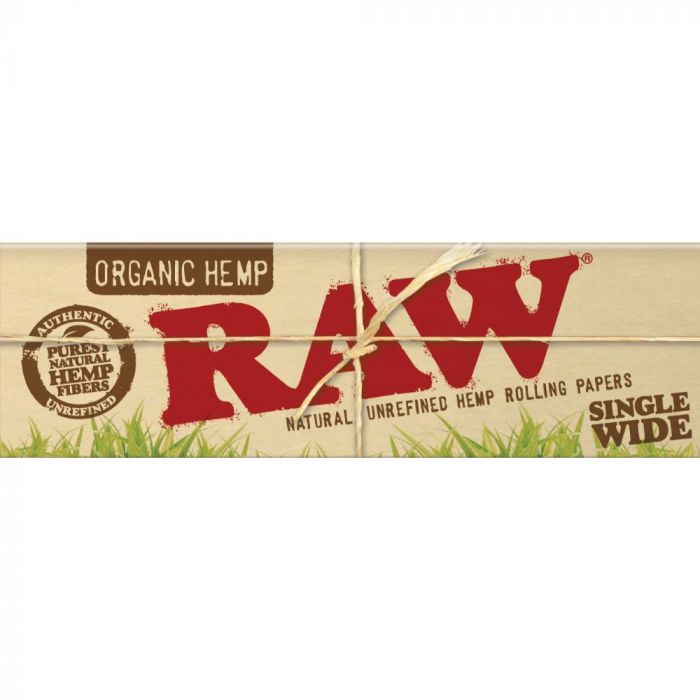 RAW Organic Single Wide Single Window Hemp Rolling Papers main product photo