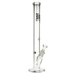 Black Leaf 7mm Straight Bong | 49 cm - Side View 1