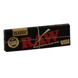 RAW Black Single Wide Single Window Rolling Papers  | Single Pack 