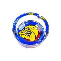 The Bulldog Full Color Glass Ashtray