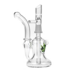 Black Leaf - Portable Bubbler with Inline Hole Diffuser - Side view 1